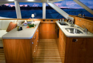 45' Open Flybridge - Galley