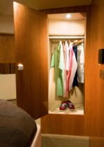 45' Open Flybridge - Master Stateroom Closet