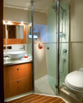 45' Open Flybridge - Bathroom