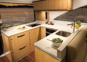 57 Enclosed Flybridge - Aft Galley (to port)