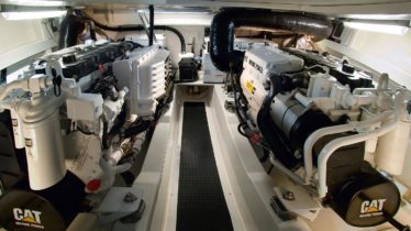 45' Open Flybridge - Engine Room
