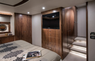 72' Sports Motor Yacht - Master Stateroom TV Unit