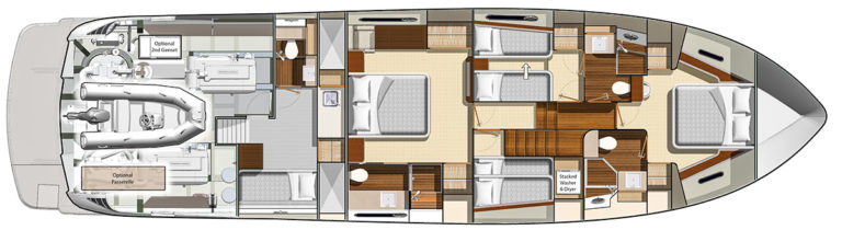 Belize 66 - Optional 4 cabin with Single Crew