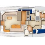 45' Open Flybridge - Salon & Accommodations